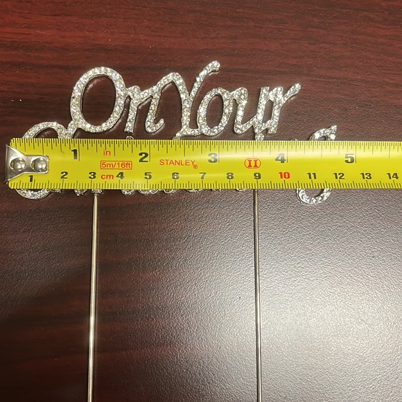 Rhinestone cake topper - Picture 4 of 6
